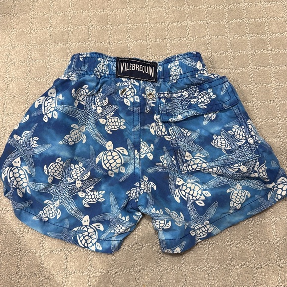Vilebrequin Blue Turtle Print Swim Shorts - Picture 2 of 8